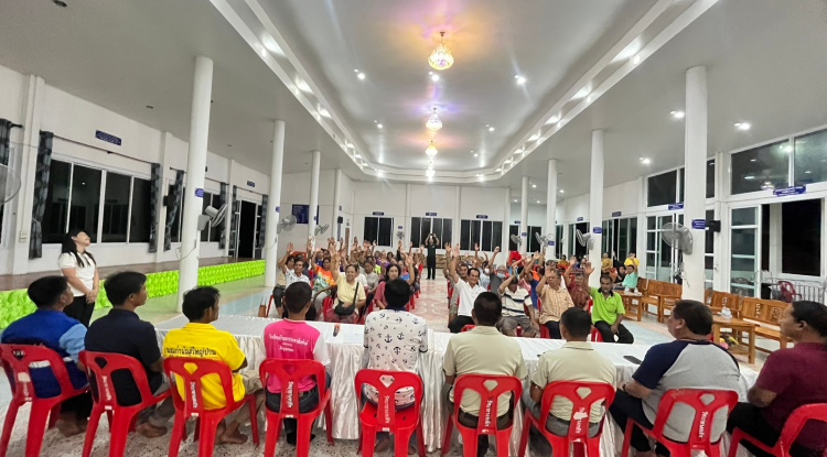 ประชาคม โครงการขุดลอกอาจเก็บน้ำเขากรด ม.1 ม.14 ม.16