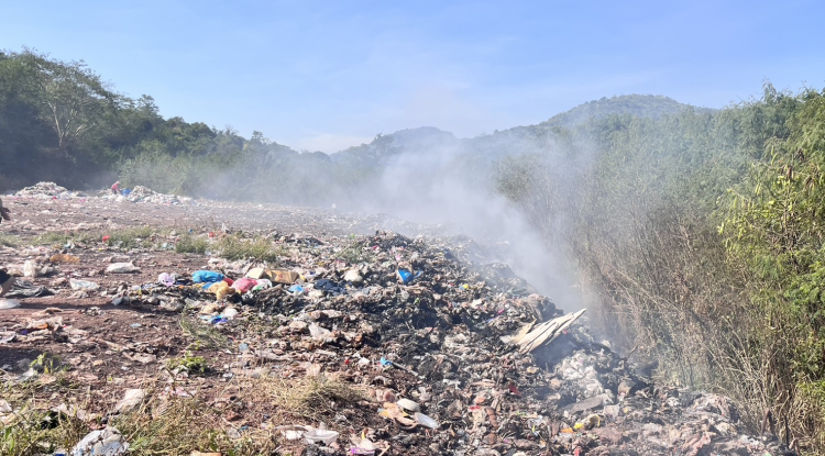 2/ธันวาคม/2567 ลงพื้นที่ตรวจสอบปัญหาไฟไหม้บ่อขยะ 