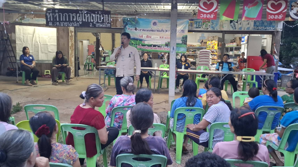 โครงการประชาคมแผนพัฒนาท้องถิ่น( พ.ศ.2571-2575)"  บ้านเสลี่ยงทอง 