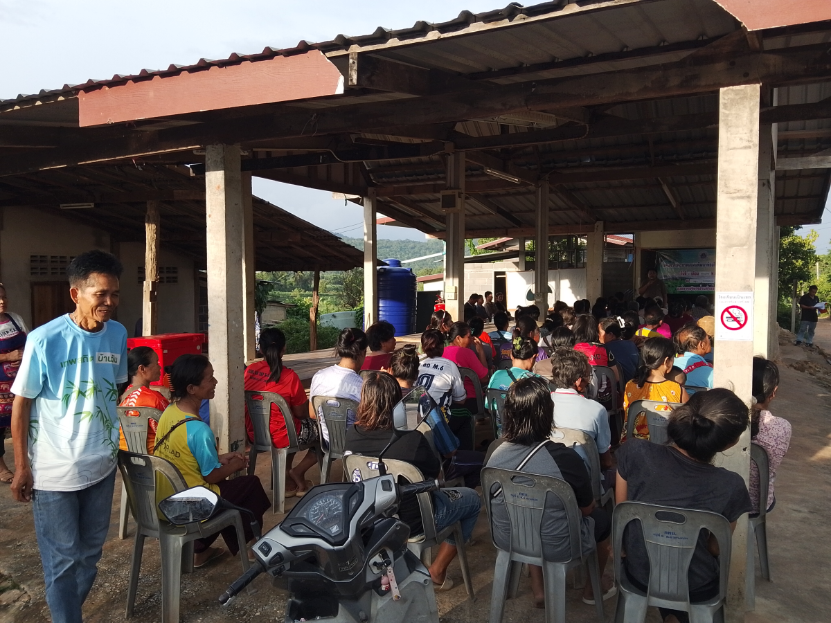 โครงการประชาคมแผนพัฒนาท้องถิ่น( พ.ศ.2571-2575) ณ ศาลาประชาคม หมู่6 บ้านโคกสะอาด